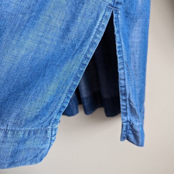 Chico's Ruffle Denim Tunic - Picture 11 of 11